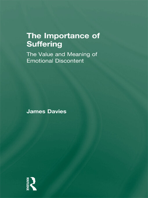 Cover image for The Importance of Suffering